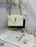 Saint Laurent Medium Classic Womens Bag White UK Reps AAA Quality
