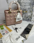 Dior Pink Cannage Champagne Gold Hardware Bags Womens UK Reps AAA Quality