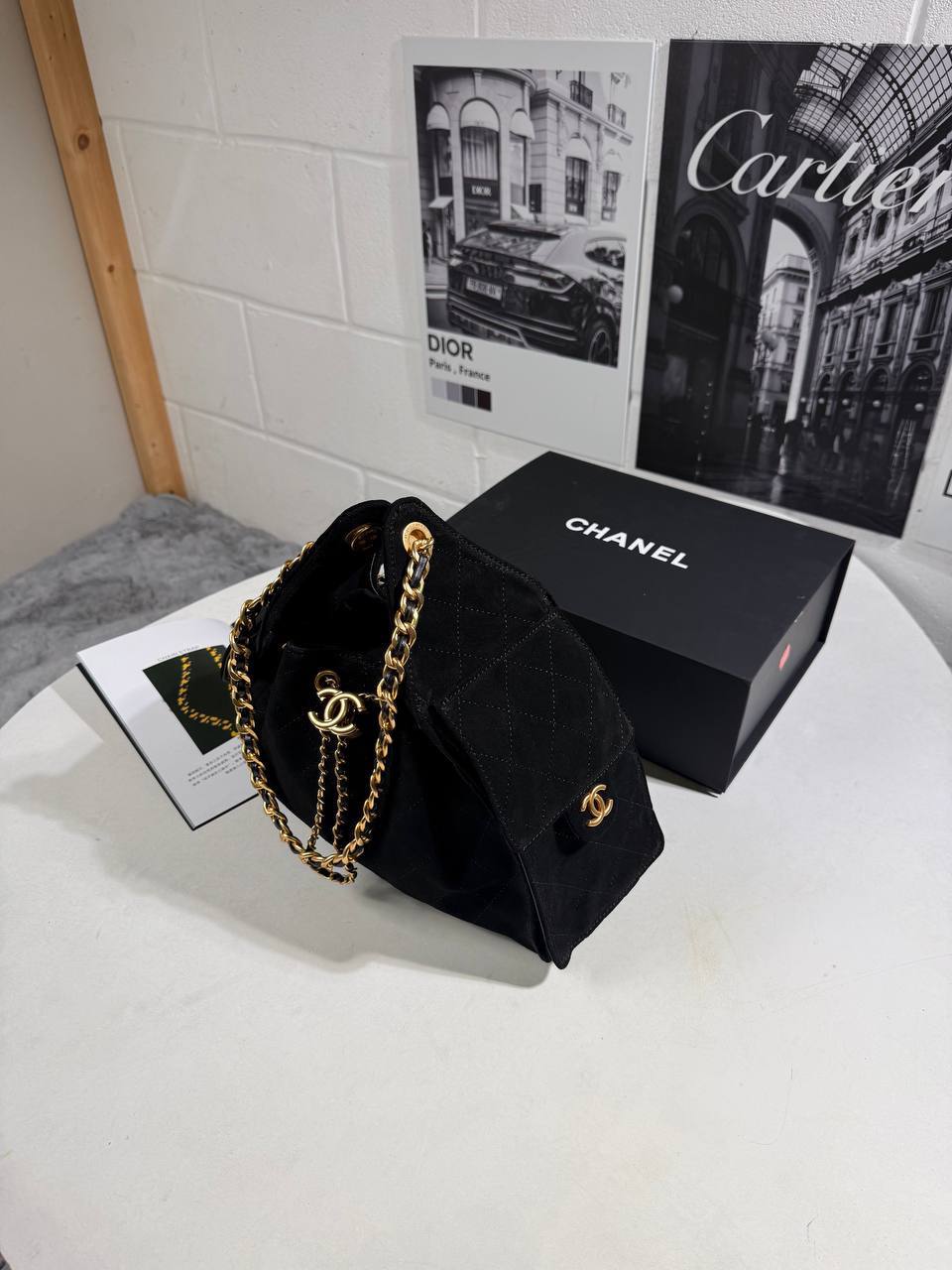 Chanel Black Suede Womens Bag UK Reps AAA Quality