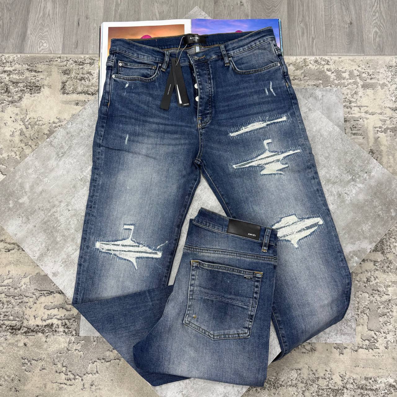 Amiri Rock-Inspired Jeans in Multiple Waist Sizes Mens UK Reps AAA Quality