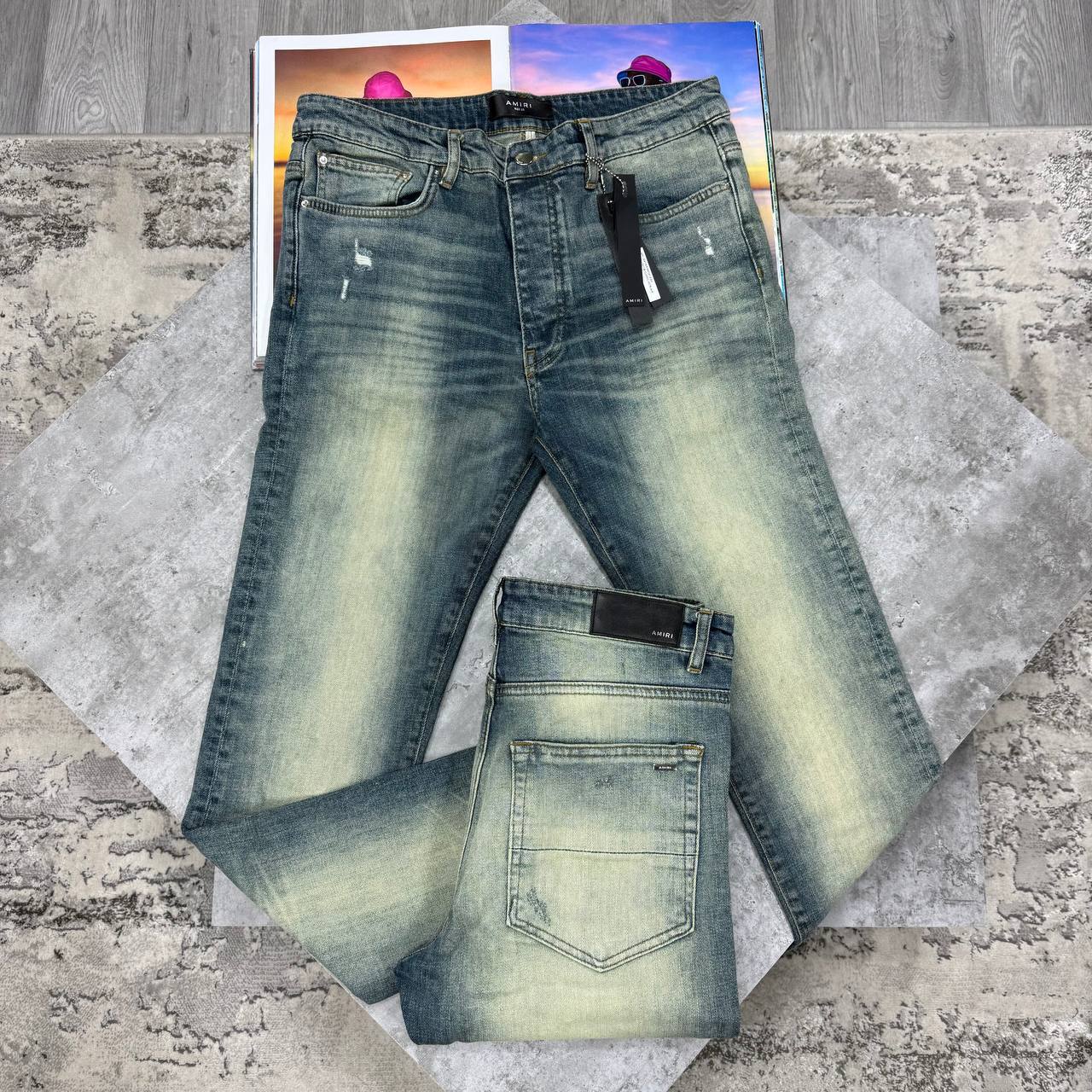 Amiri Sun-Faded Jeans in Multiple Waist Sizes Mens UK Reps AAA Quality