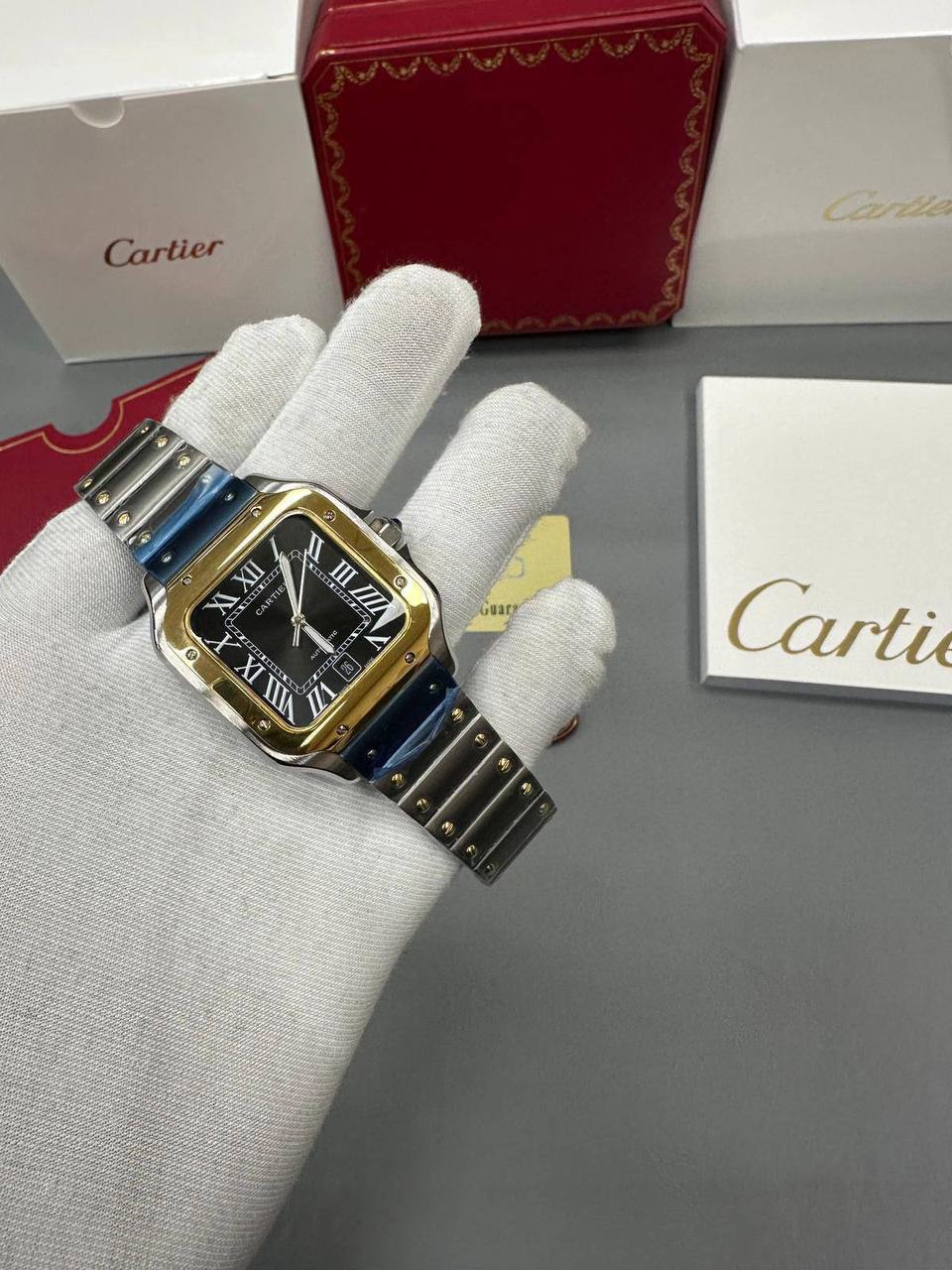 Cartier Santos de Cartier Two-Tone Men Watch UK Reps AAA Quality