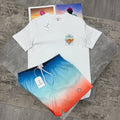Casablanca Shell Graphic T-Shirt and Swim Shorts Set Mens UK Reps AAA Quality