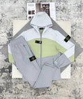 Stone Island Streetwear Styling Tracksuits Mens in Grey/Olive Green UK Reps AAA Quality