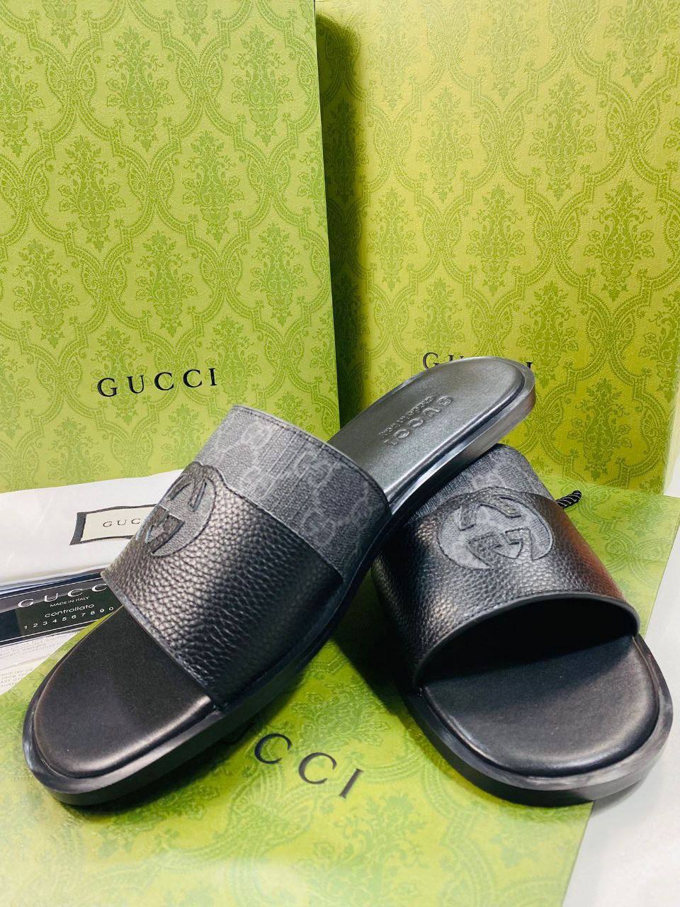 Gucci Interlocking G Slide Mens UK Reps AAA Quality
