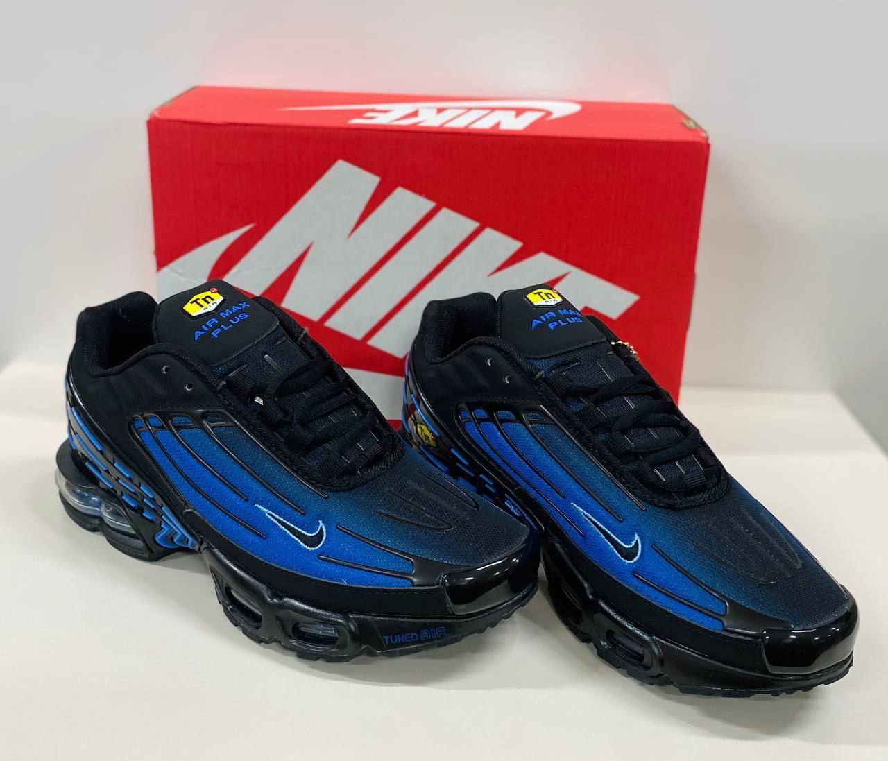 Nike Air Max Plus TN 3 Black Blue Gradient Mens Trainers Best Sale UK Reps AAA Quality