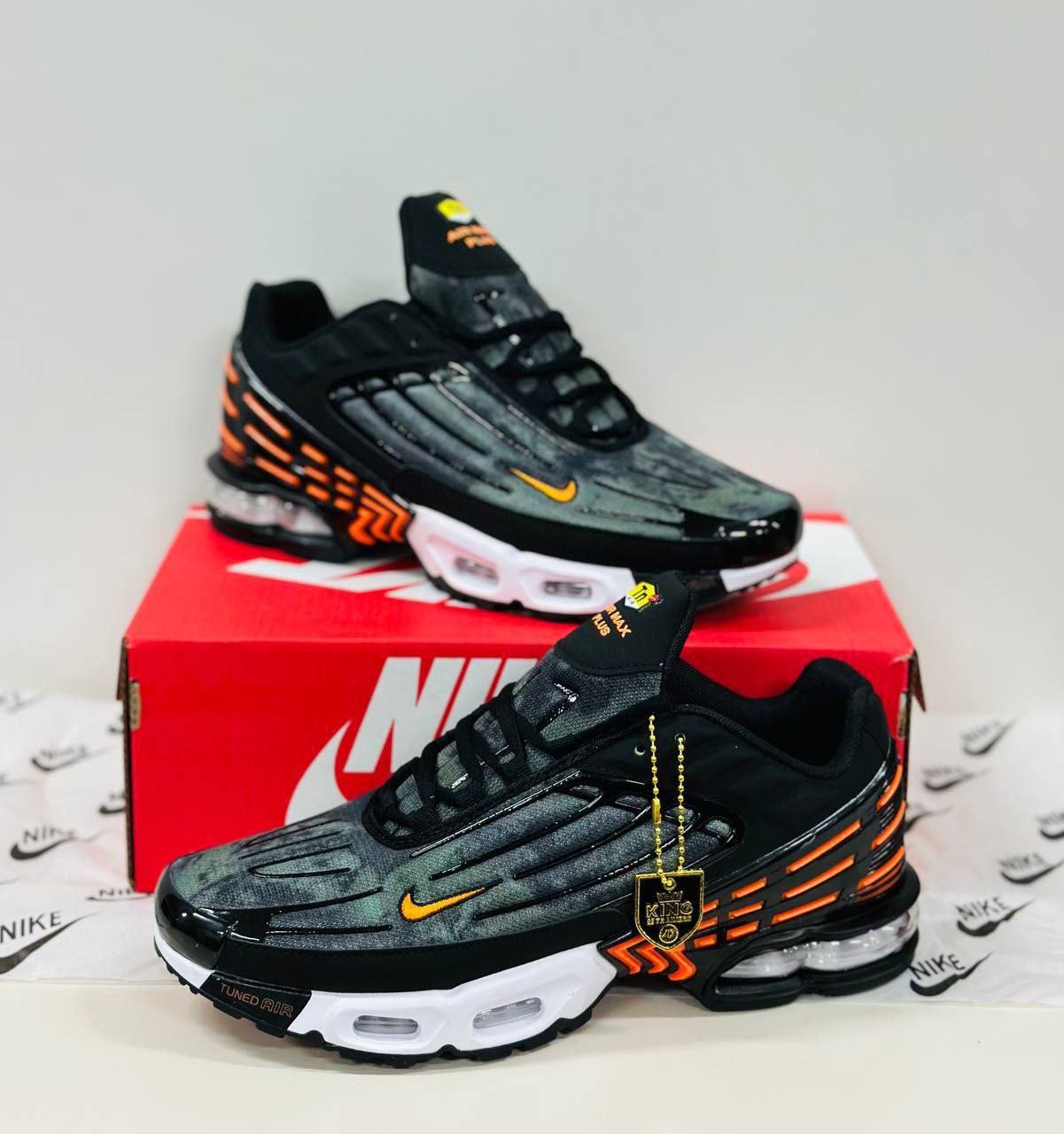 Nike Air Max Plus TN 3 Green Orange Black Mens Trainers Best Sale UK Reps AAA Quality