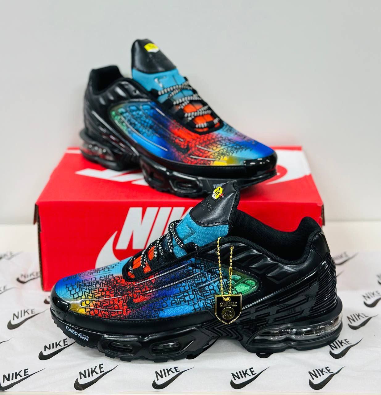 Nike Air Max Plus TN 3 Rainbow Black Mens Trainers Best Sale UK Reps AAA Quality