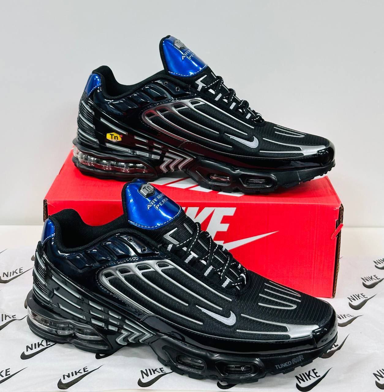 Nike Air Max Plus TN 3 Black Silver Mens Trainers Best Sale UK Reps AAA Quality