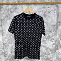 Louis Vuitton LV Monogram T-Shirts Mens in Black Color UK Reps AAA Quality