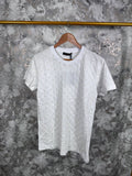 Louis Vuitton Monogram Fil Coupe T-Shirts Mens in White Color UK Reps AAA Quality