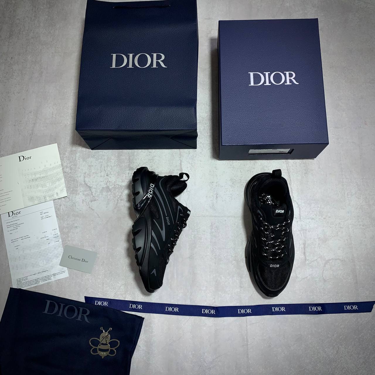 Christian Dior B44 Blade Black Mens Sneakers Best Sale UK Reps AAA Quality