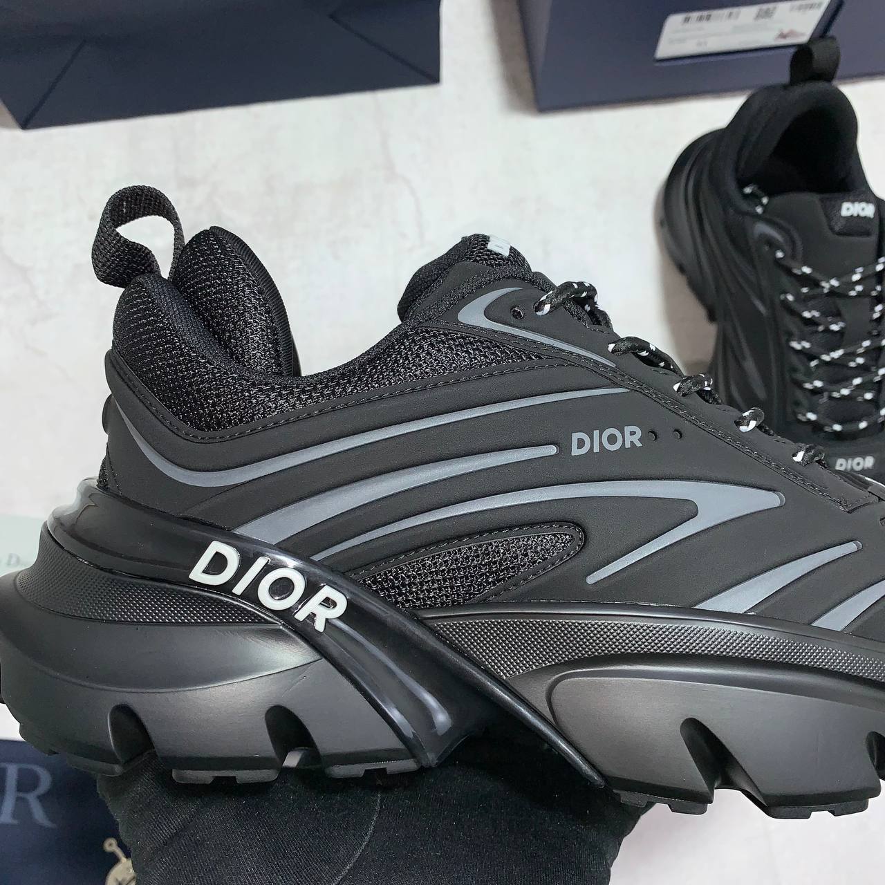 Christian Dior B44 Blade Black Mens Sneakers Best Sale UK Reps AAA Quality