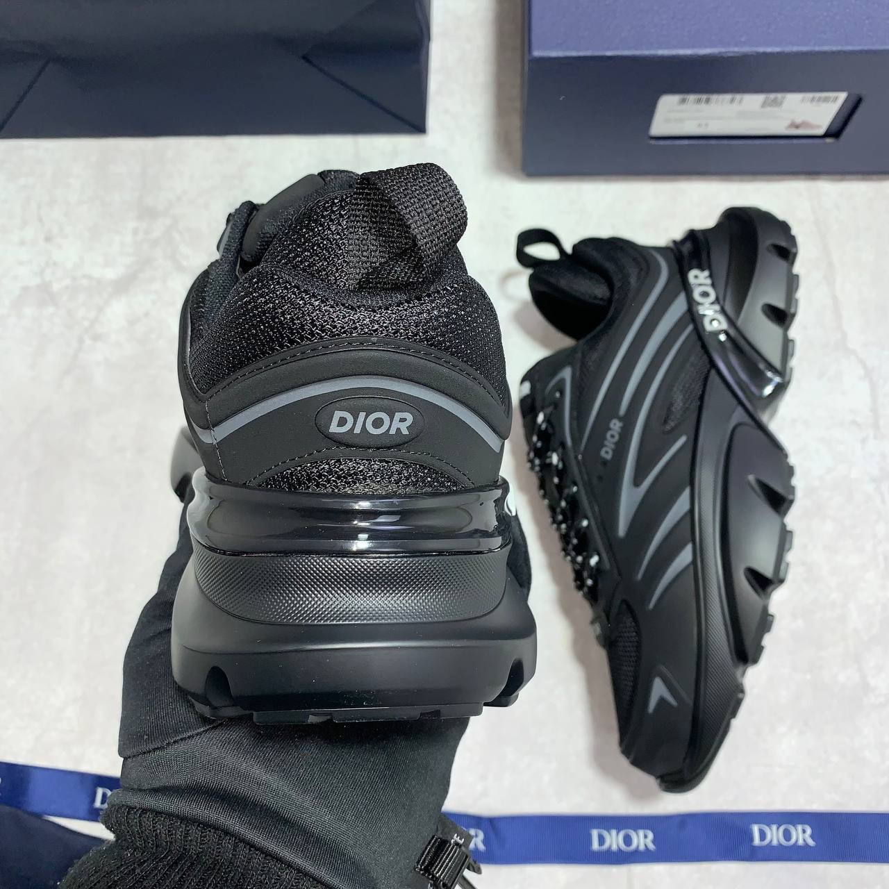 Christian Dior B44 Blade Black Mens Sneakers Best Sale UK Reps AAA Quality