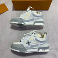 Louis Vuitton LV Skate Sneakers "Grey/White" Mens Best Sale UK Reps AAA Quality