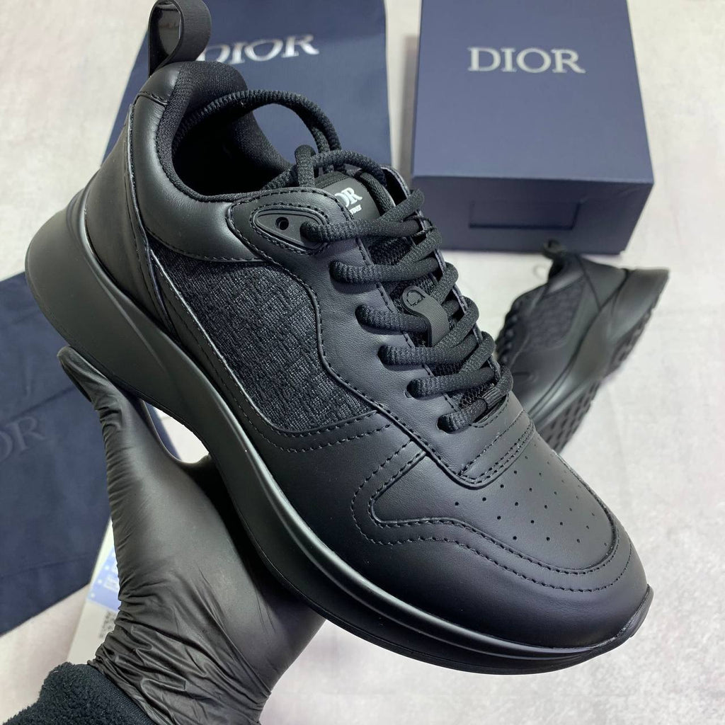 Christian Dior B25 Runner Black Mens Sneakers Best Sale UK Reps AAA Quality