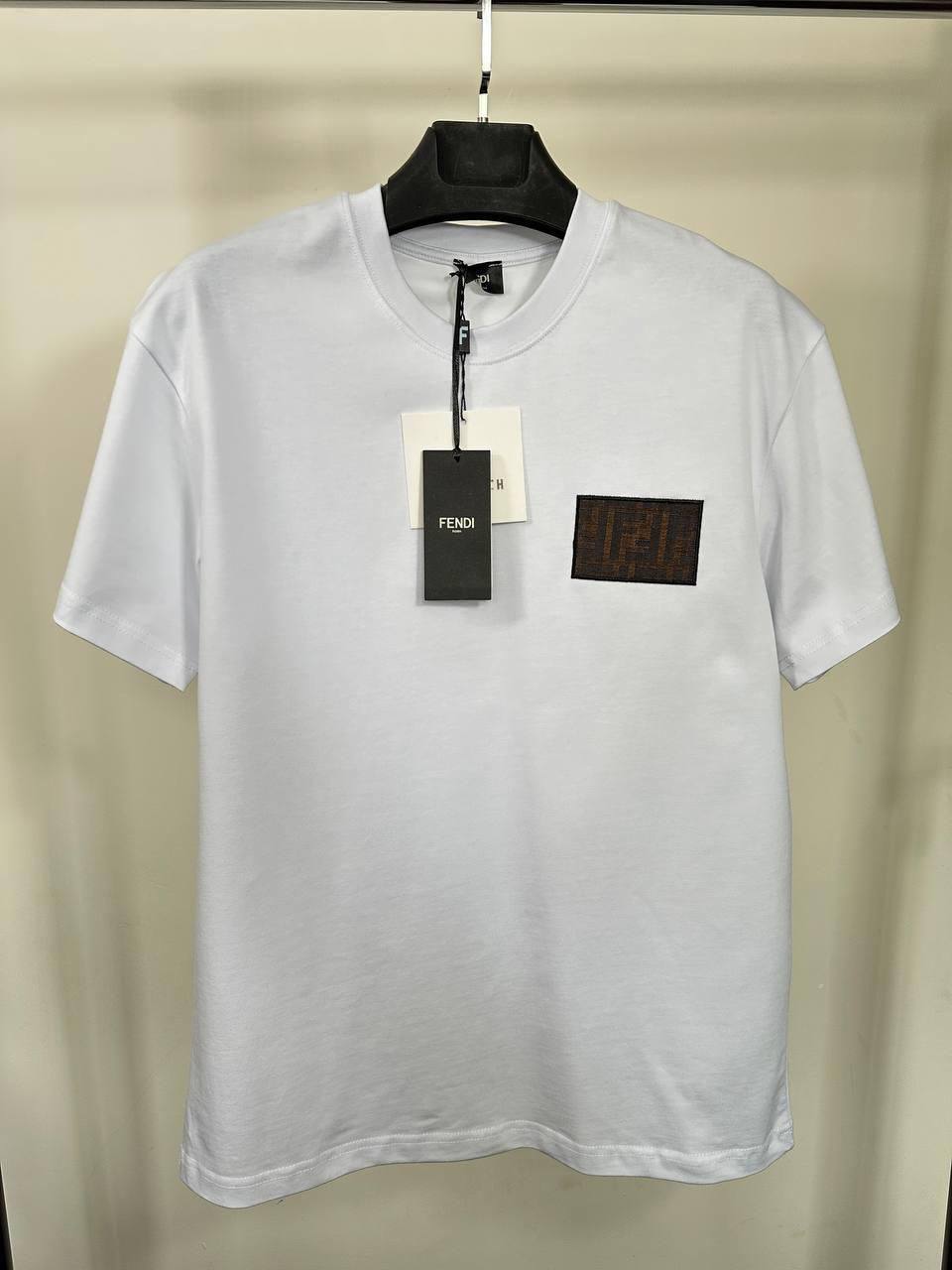 Fendi FF Monogram T-Shirts Mens in 2 Colors Best Sale UK Reps AAA Quality