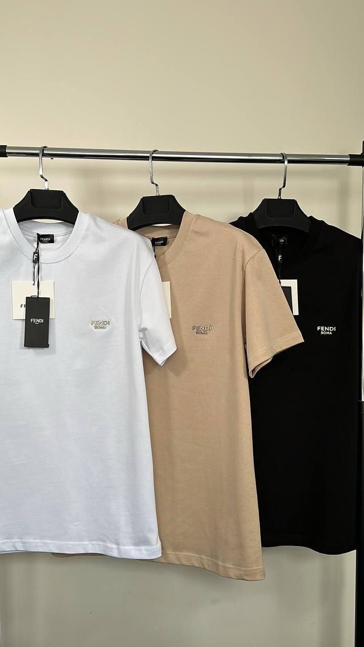 Fendi Logo Classic T-Shirts Mens in Multiple Colors Best Sale UK Reps AAA Quality