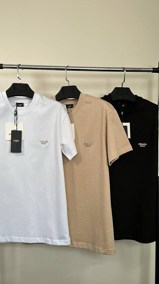 Fendi Logo Classic T-Shirts Mens in Multiple Colors Best Sale UK Reps AAA Quality