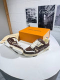Louis Vuitton LV Trainers Brown Men's Best Sale UK Reps AAA Quality