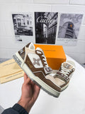 Louis Vuitton LV Trainers Beige Brown Men's Best Sale UK Reps AAA Quality