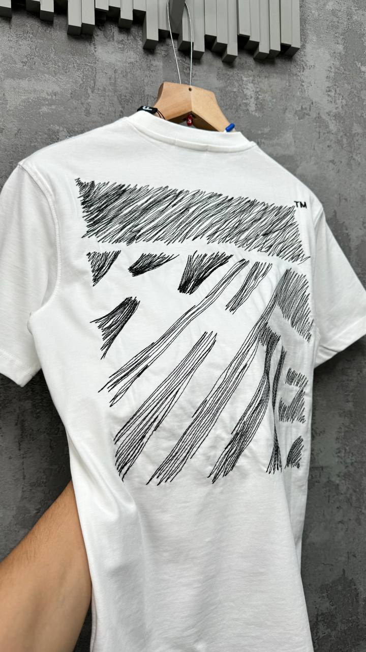 Off-White Scribble Diag T-Shirts Mens in Multiple Colors Short Sleeves UK Reps AAA Quality