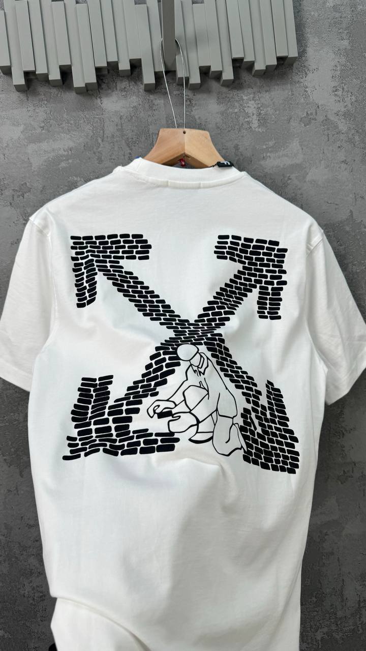 Off-White Black Brick Arrows T-Shirts Mens in Multiple Colors Short Sleeves UK Reps AAA Quality