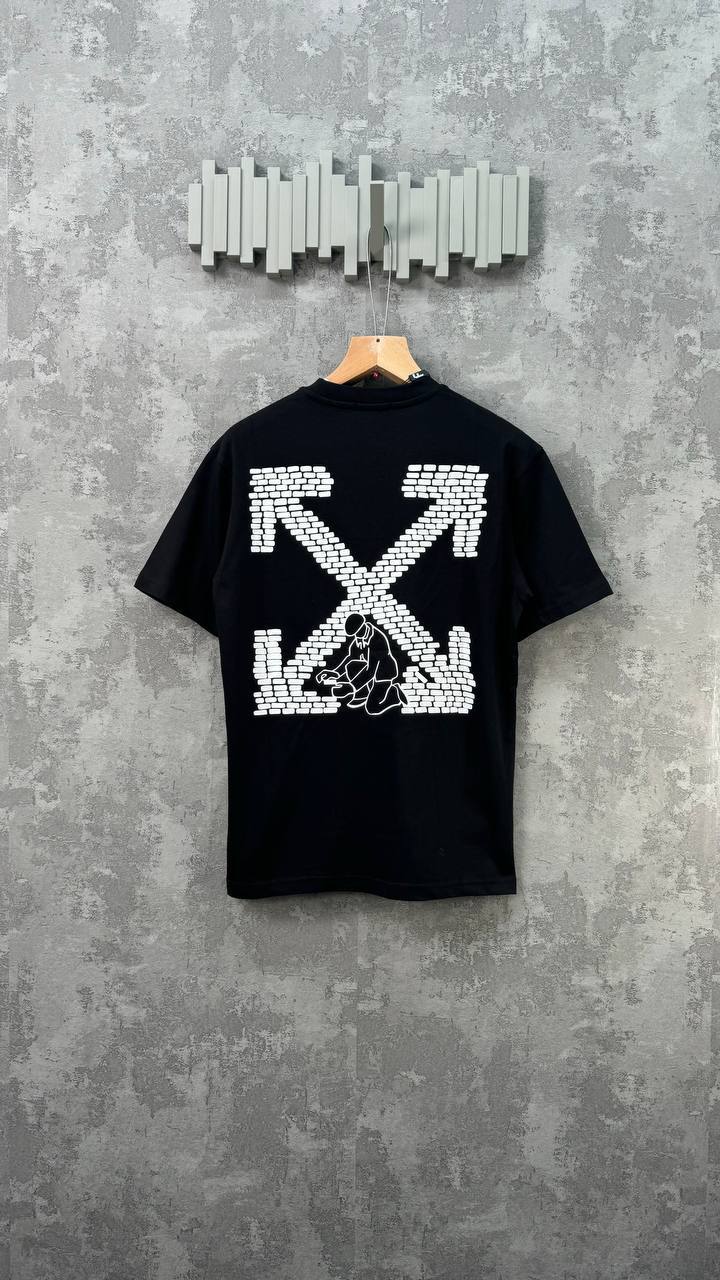 Off-White Black Brick Arrows T-Shirts Mens in Multiple Colors Short Sleeves UK Reps AAA Quality