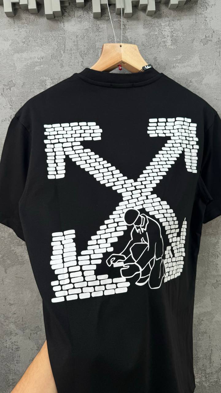 Off-White Black Brick Arrows T-Shirts Mens in Multiple Colors Short Sleeves UK Reps AAA Quality