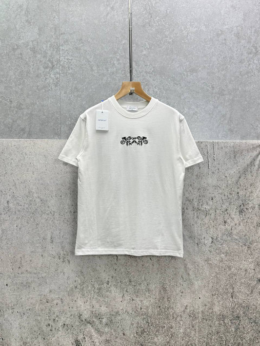 Off-White Bandanna Arrow Skate T-Shirts Mens in Multiple Colors Short Sleeves UK Reps AAA Quality