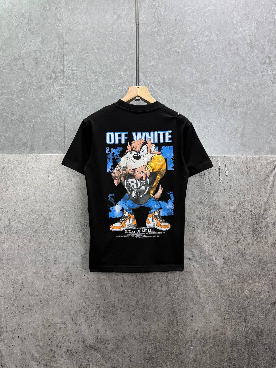 Off-White Looney Tunes T-Shirts Mens in 2 Colors Short Sleeves UK Reps AAA Quality