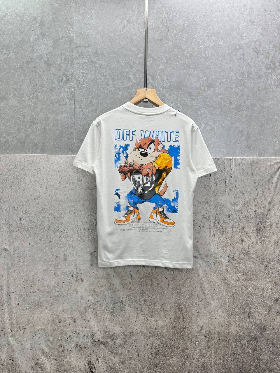 Off-White Looney Tunes T-Shirts Mens in 2 Colors Short Sleeves UK Reps AAA Quality