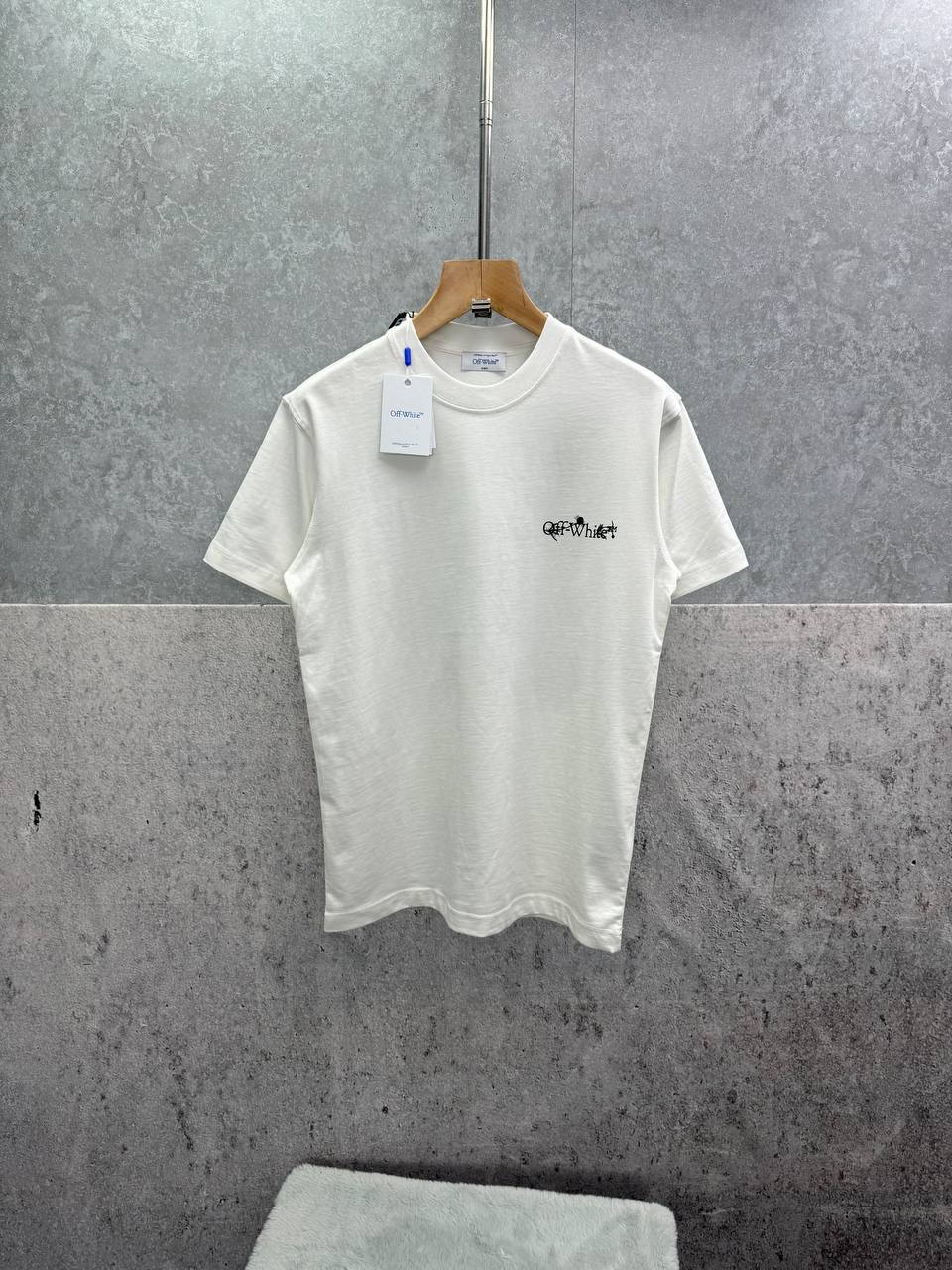 Off-White Flower Arrow Skate T-Shirts Mens in 2 Colors Short Sleeves UK Reps AAA Quality
