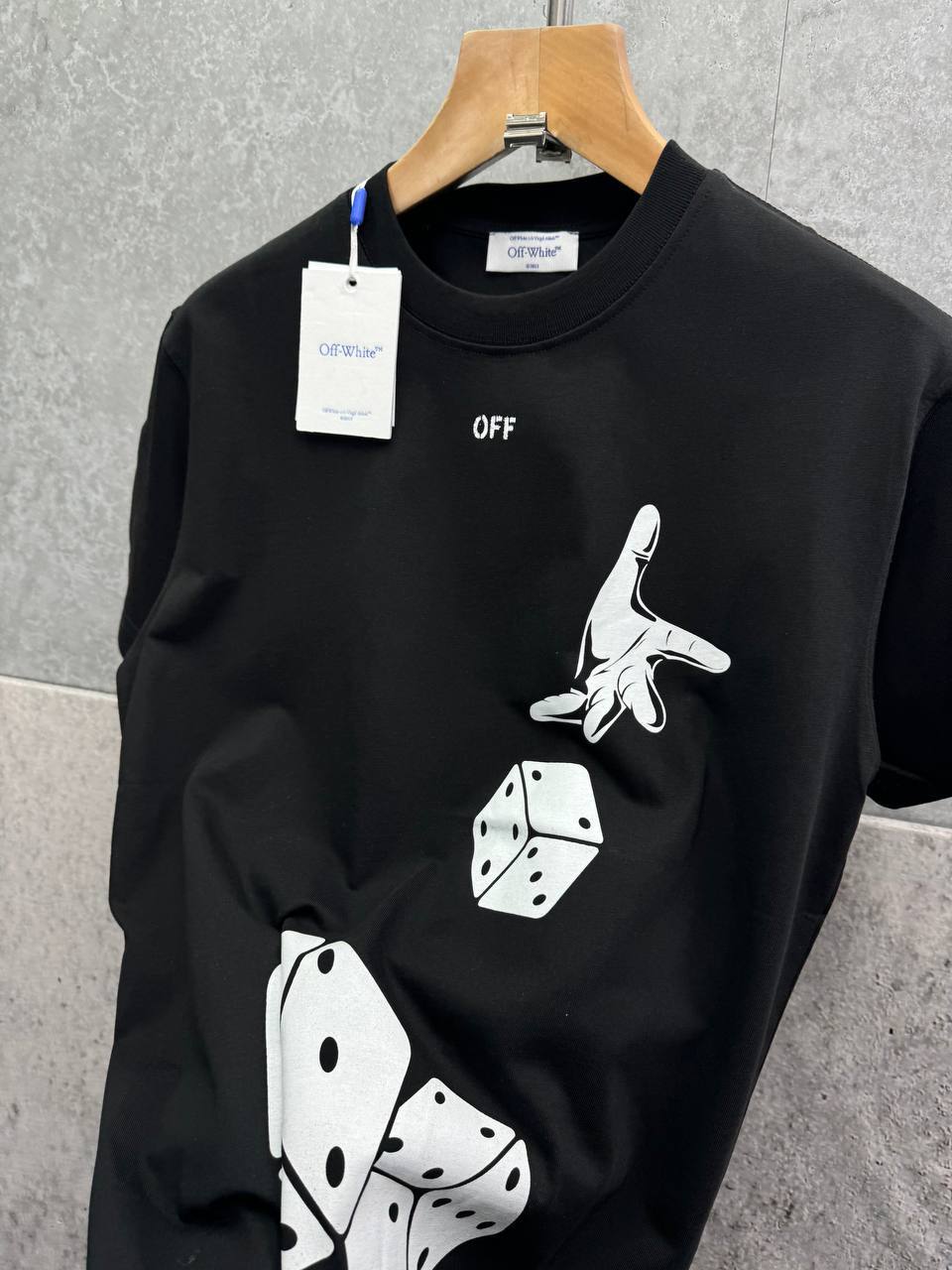 Off-White Dices Skate T-Shirts Mens in 2 Colors Short Sleeves UK Reps AAA Quality