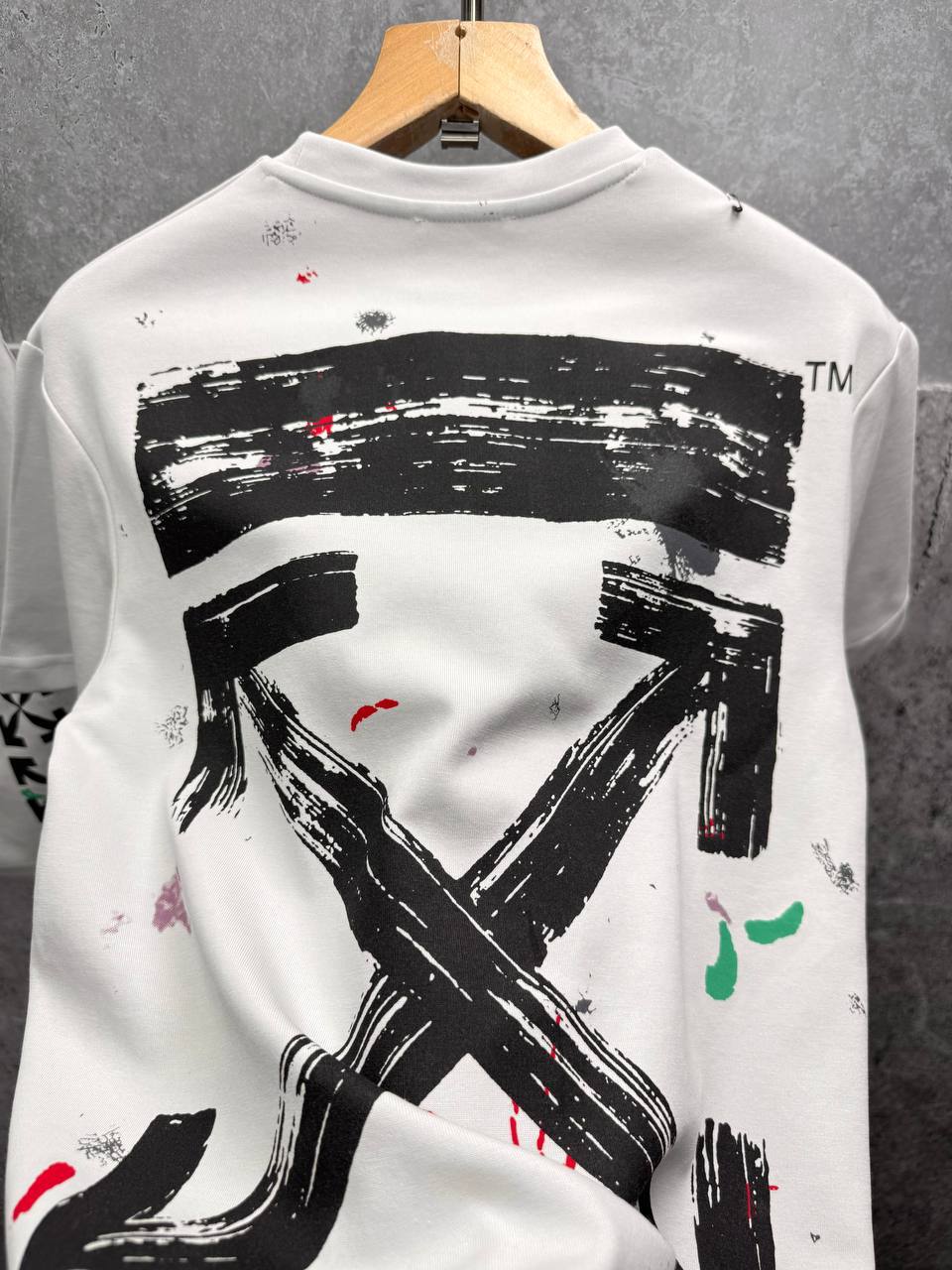 Off-White Ink Arrow Slim Logo T-Shirts & Shorts Sets Mens in Multiple Colors UK Reps AAA Quality