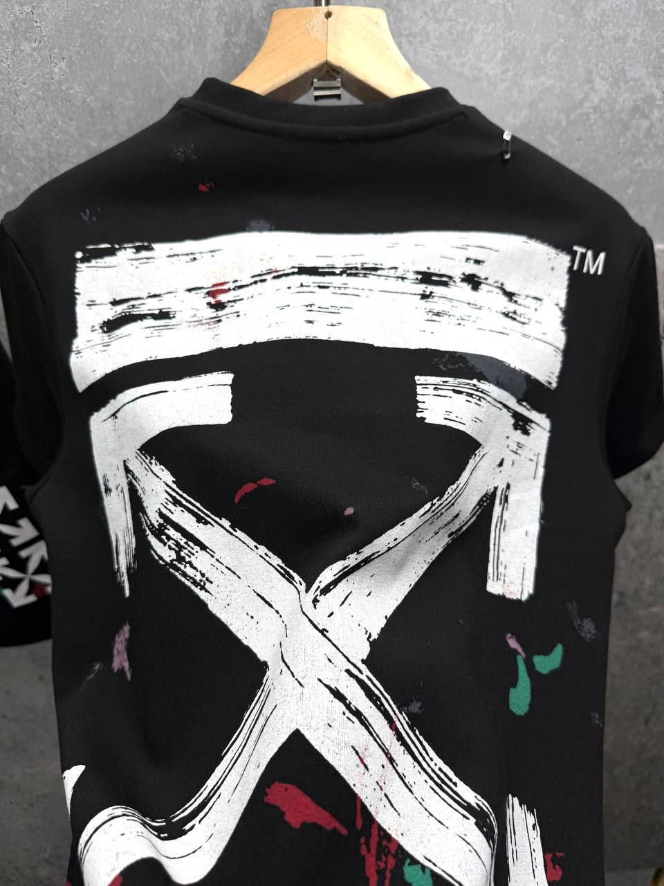 Off-White Ink Arrow Slim Logo T-Shirts & Shorts Sets Mens in Multiple Colors UK Reps AAA Quality
