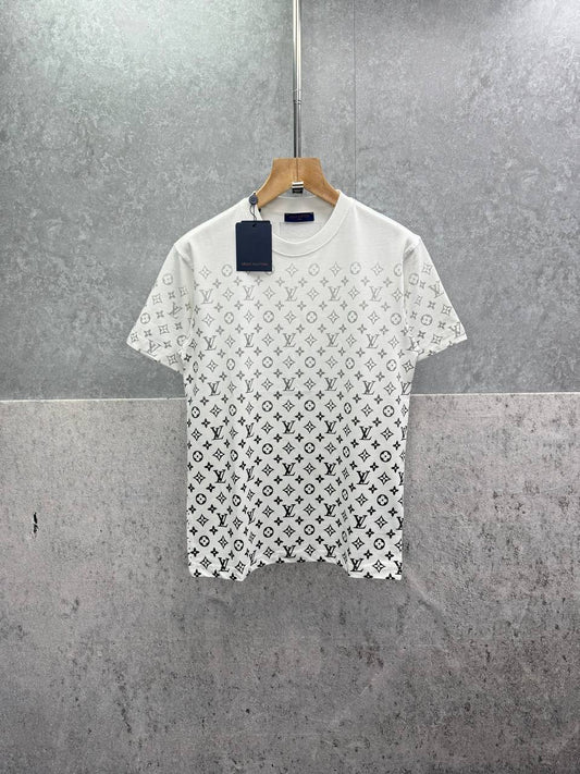 Louis Vuitton Gradient Cotton T-Shirts Mens in 2 Colors UK Reps AAA Quality