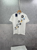 Louis Vuitton Monogram Crewneck T-Shirts Mens in 2 Colors UK Reps AAA Quality
