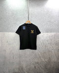 Louis Vuitton Embroidered Signature Crewneck T-Shirts Mens in 2 Colors UK Reps AAA Quality