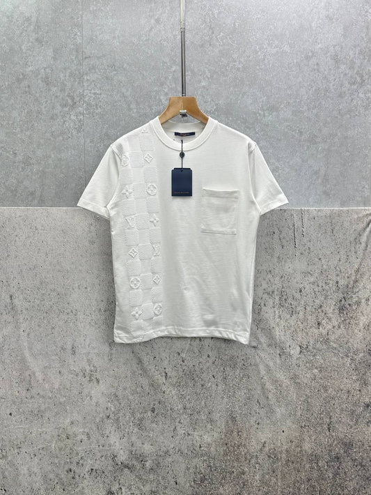 Louis Vuitton LV Damier T-Shirts Mens in 2 Colors UK Reps AAA Quality