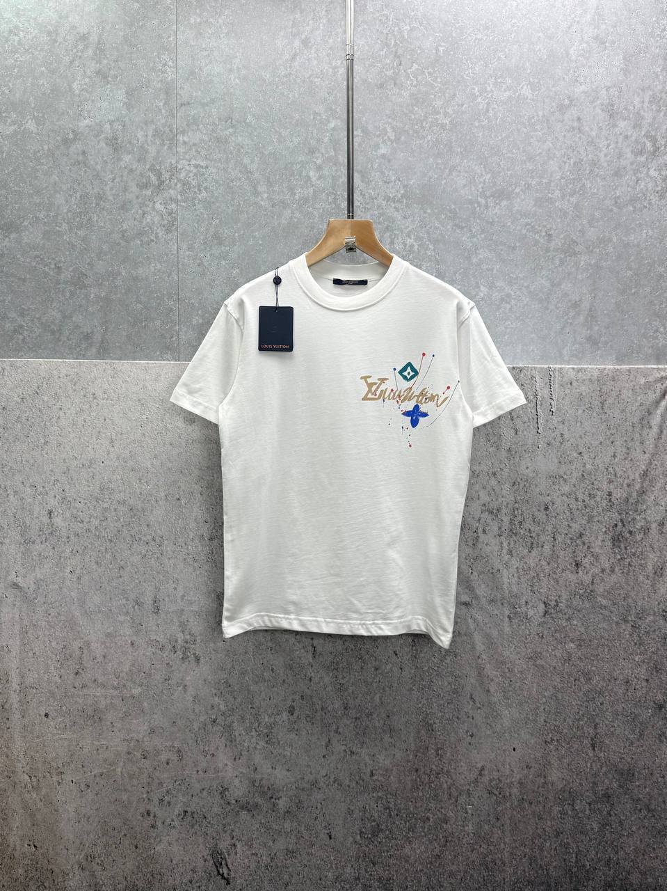 Louis Vuitton Splash Pattern T-Shirts Mens in 2 Colors UK Reps AAA Quality