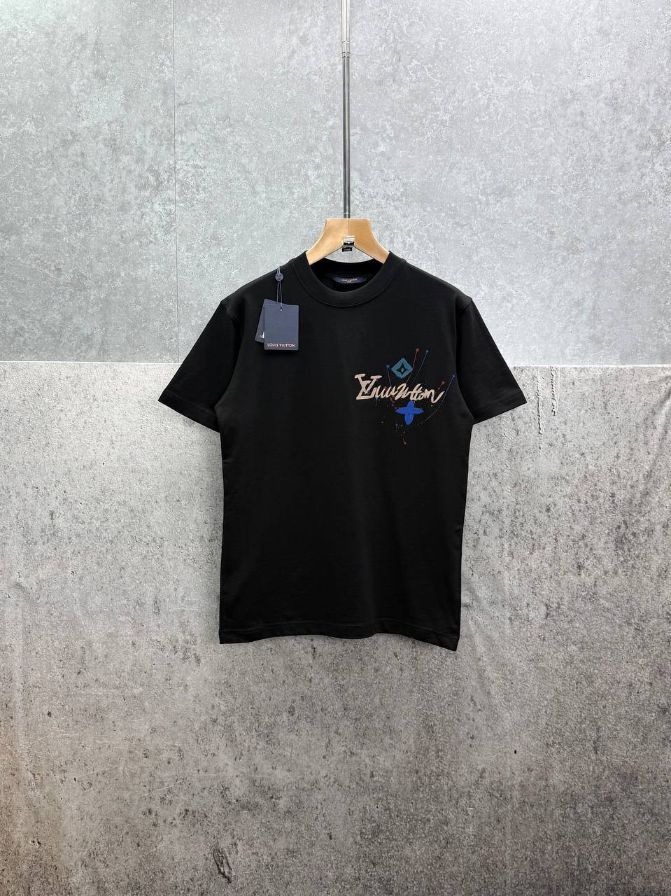 Louis Vuitton Splash Pattern T-Shirts Mens in 2 Colors UK Reps AAA Quality