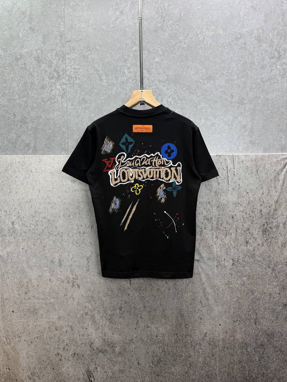 Louis Vuitton Splash Pattern T-Shirts Mens in 2 Colors UK Reps AAA Quality