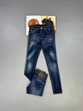 DSQUARED2 Tidy Biker Jeans Distressed Men's Dark Blue in Multiple Waist Sizes Best Sale UK Reps AAA Quality