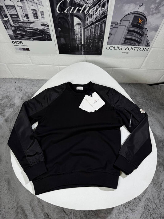 Moncler Crew Neck Full Sleeves Logo Patch Jumpers for Men in Multiple Colors UK Reps AAA Quality