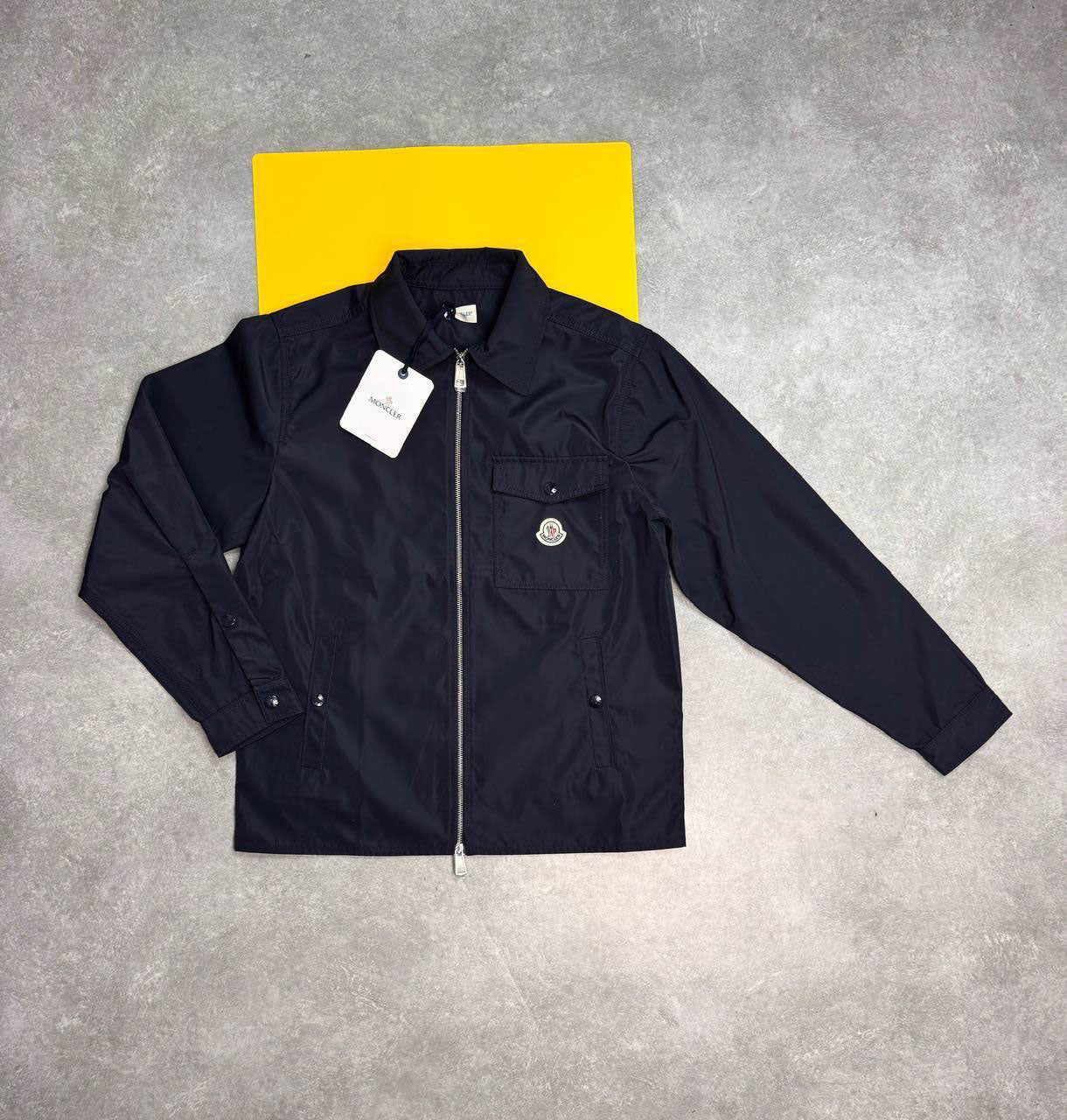 Moncler Cotton Gabardine Zip-Up Overshirts Mens in 2 Colors Best Sale UK Reps AAA Quality