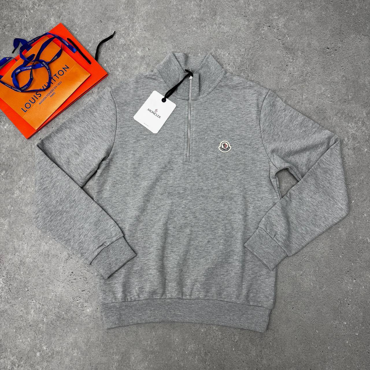 Moncler Logo-Patch Half Zipped Jumpers Mens Fashion Best Sale UK Reps AAA Quality