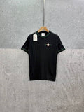 Casablanca Crew-Neck Ribbed-Knit Effect T-Shirts Mens in 2 Colors Best Sale UK Reps AAA Quality