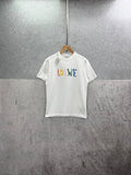 Loewe Logo Embroidered T-Shirts Mens in 2 Colors UK Reps AAA Quality