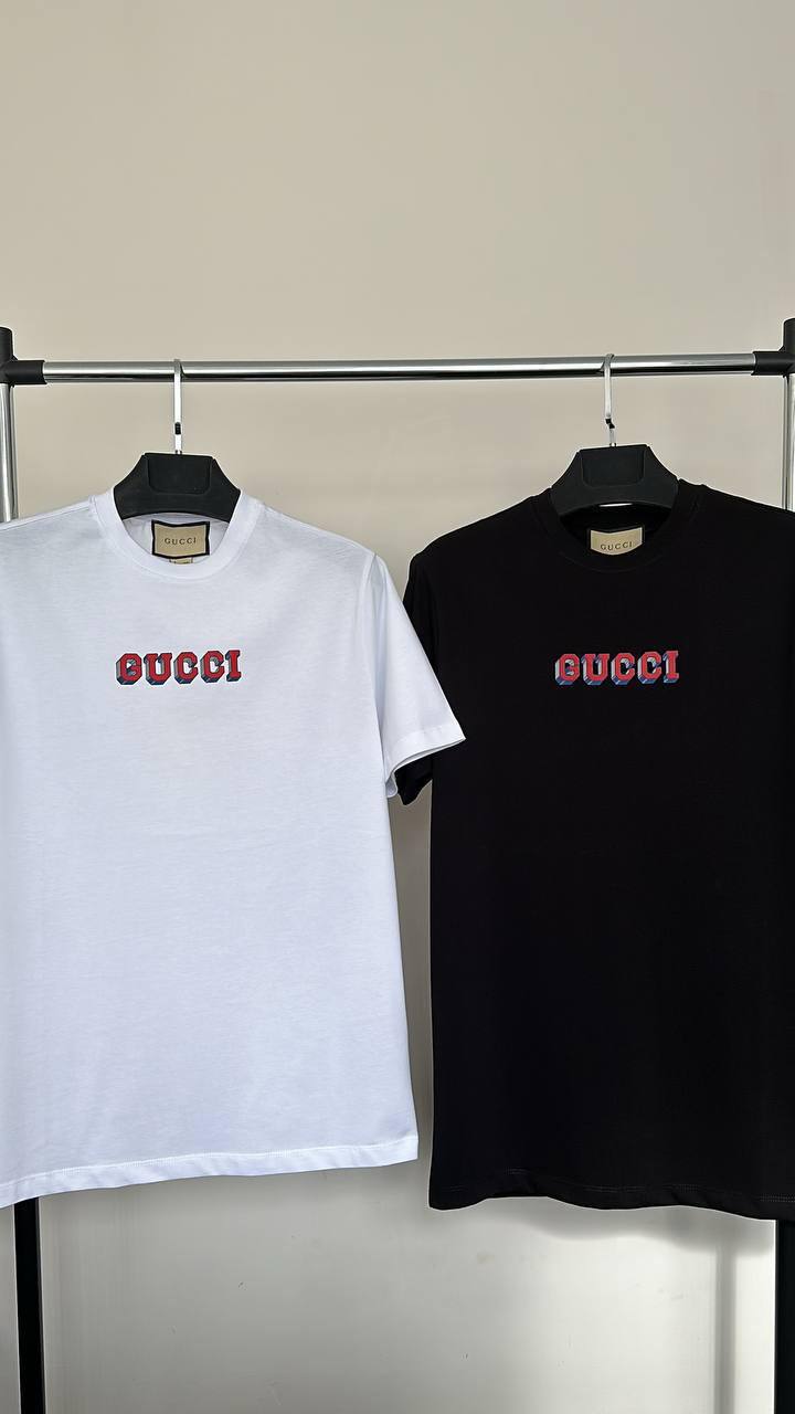Gucci Logo-Print Cotton T-Shirts in 2 Colors Mens Best Sale UK Reps AAA Quality